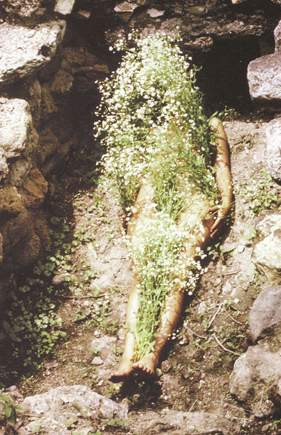 Ana Mendieta, Siluetas (Image from Yagul), 1973