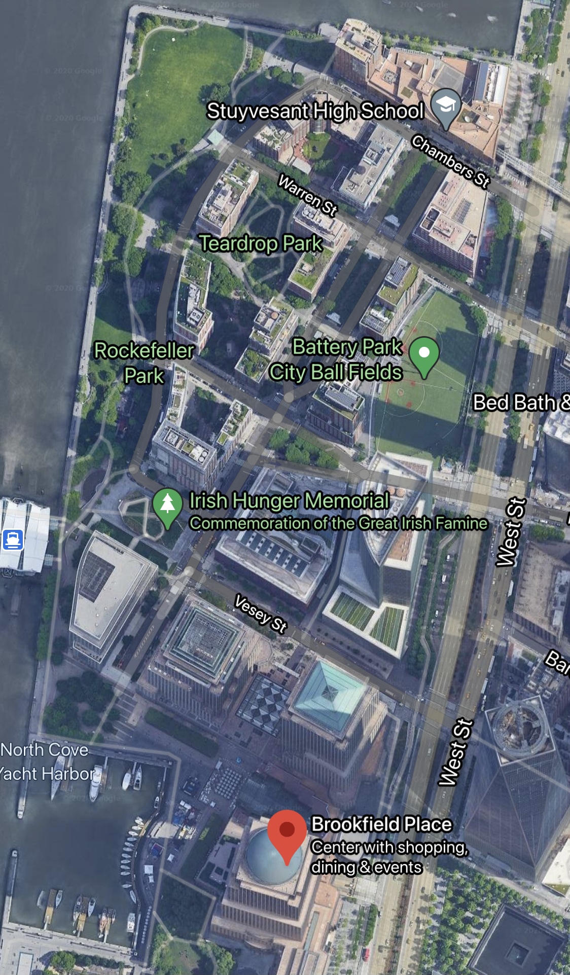Battery Park City Map